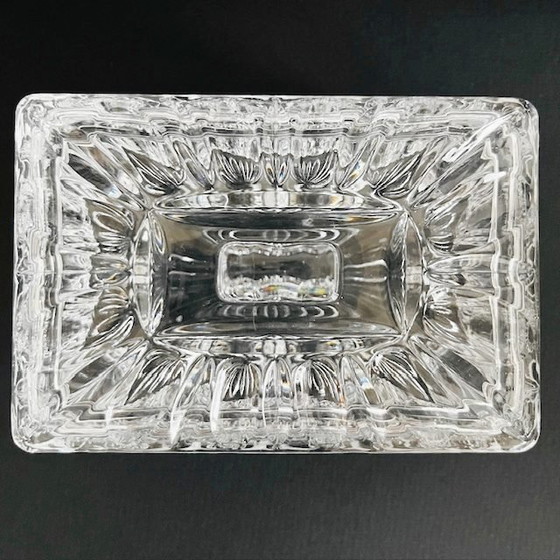 Image 1 of Antique French jewelry box cut crystal cigarette case 1900's