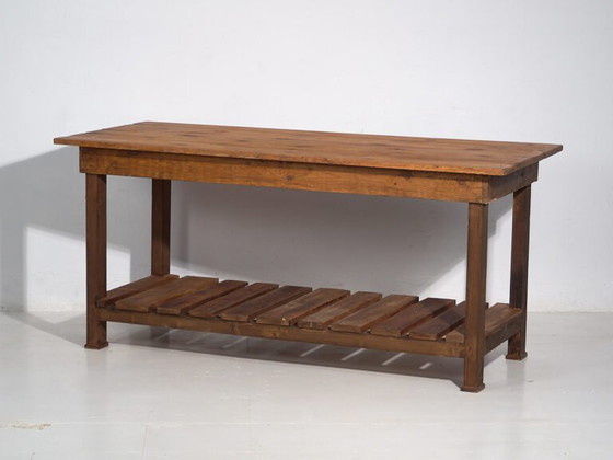 Antike Kücheninsel aus Massivholz (ca. 1920) #5 – Esstische, Rustic (photo 31 of 40)
