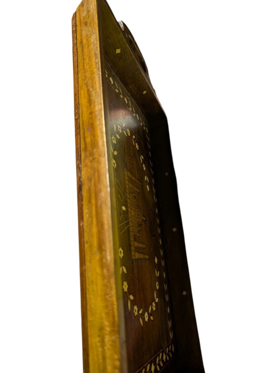 Image 1 of Antikes indisches Tablett mit Knocheneinlagen