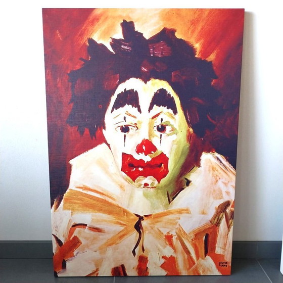 Image 1 of Julklapp Christmas Original   Expressionist Acrylic Canvas  Modern Art Wall Decor – Bold Emotional Portrait” 2 Silvio Pian