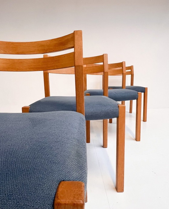 Image 1 of Set van 4 Niels Otto Moller stoelen Model 84, 1960's