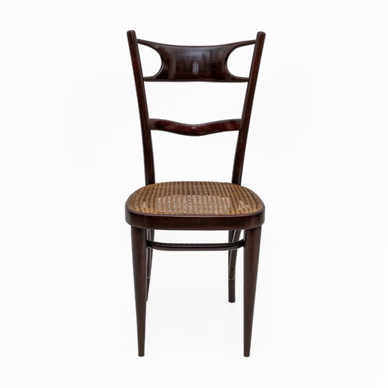 Image 1 of Ensemble de six chaises Thonet napolitaines en hêtre courbé du début du XXe siècle, Sautto & Liberale
