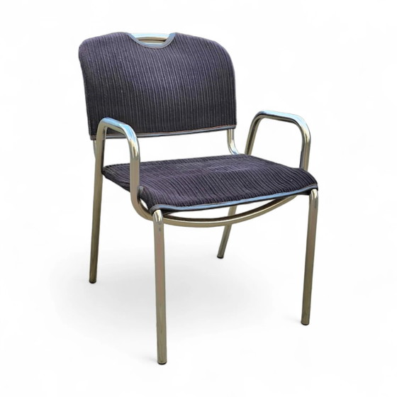 4 x black upholstery Castiglietta dining Chairs by Castiglioni for Zanotta / Italy 1960s (photo 19 of 26)