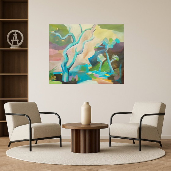 Acrylic Painting #wallalm 80x100cm – Art, Gold, Canvas (photo 11 of 15)