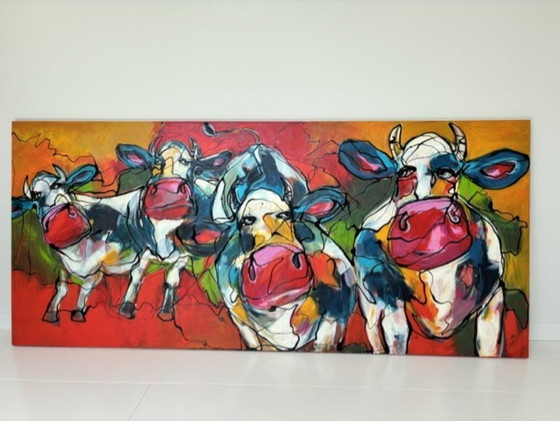 Image 1 of Unique Cow painting