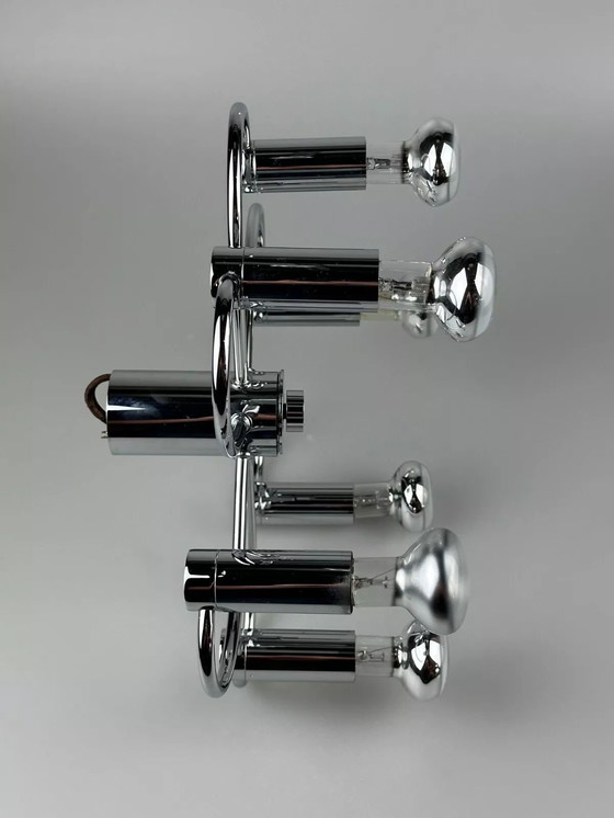 Image 1 of Lámpara de pared o de techo Sputnik de los años 60 y 70 de Cosack Leuchten, cromo