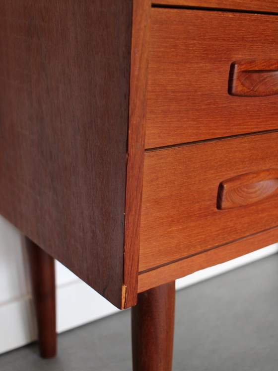 Vintage Deense Secretaire in Teak – Bureau, Wood (photo 12 of 12)