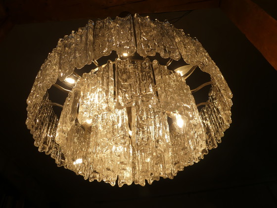 Image 1 of Kalmar plafonnier lustre verre glace Uk4aeb