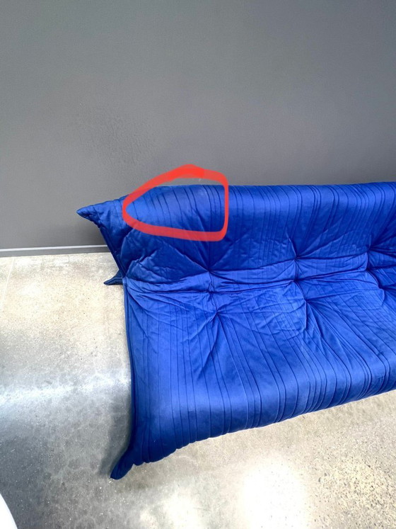 Image 1 of Ligne Roset Yoko bank – 3-zits – blauw – designklassieker