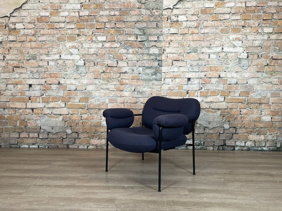 Fogia Bollo Lounge Chair - azul oscuro | Andreas Engesvik – Sillones, Metal, Textil (photo 3 of 16)