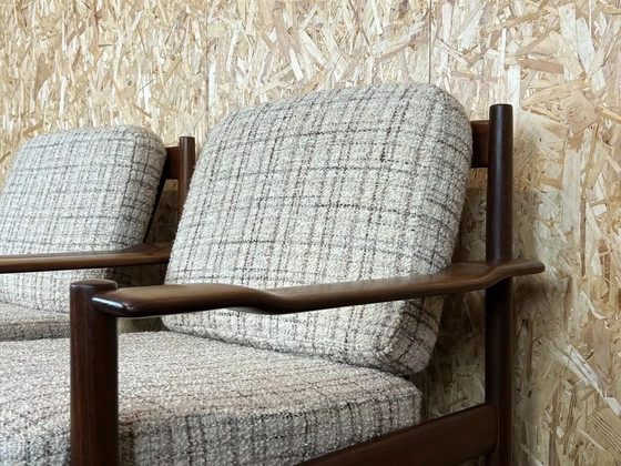 Image 1 of 2x 60s 70s teak armchair Easy Chair Loungechair Danish Modern Design 70s