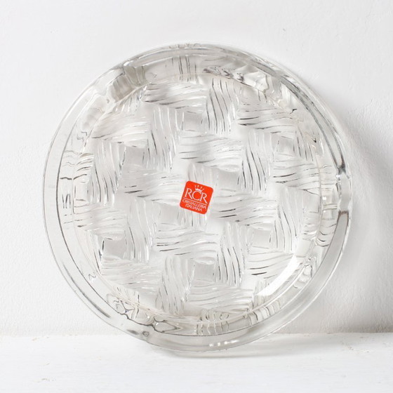 Image 1 of Vintage RCR kristallen asbak: Italiaans glas uit het midden van de 20e eeuw, jaren 90
