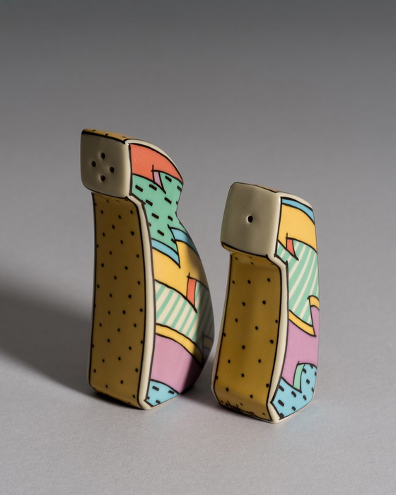 Image 1 of Dorothy Hafner pour Rosenthal Studio Linie, salière et poivrière "Flash", années 1980