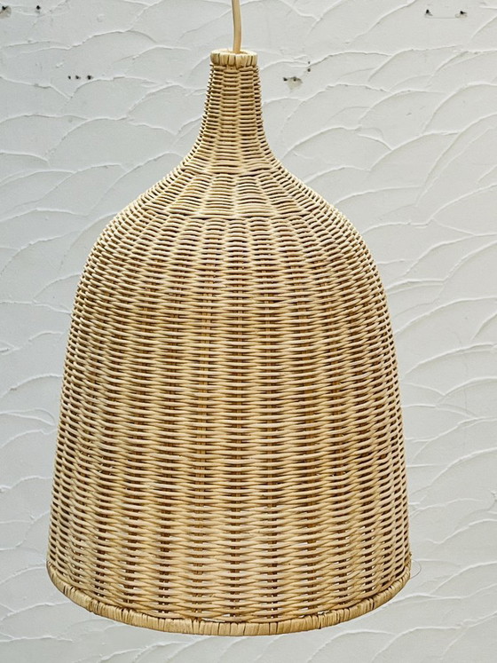 Vintage Ikea Wicker Pendant Light, Bohemian Chic Style – Pendant lamps, Bamboo (photo 4 of 12)