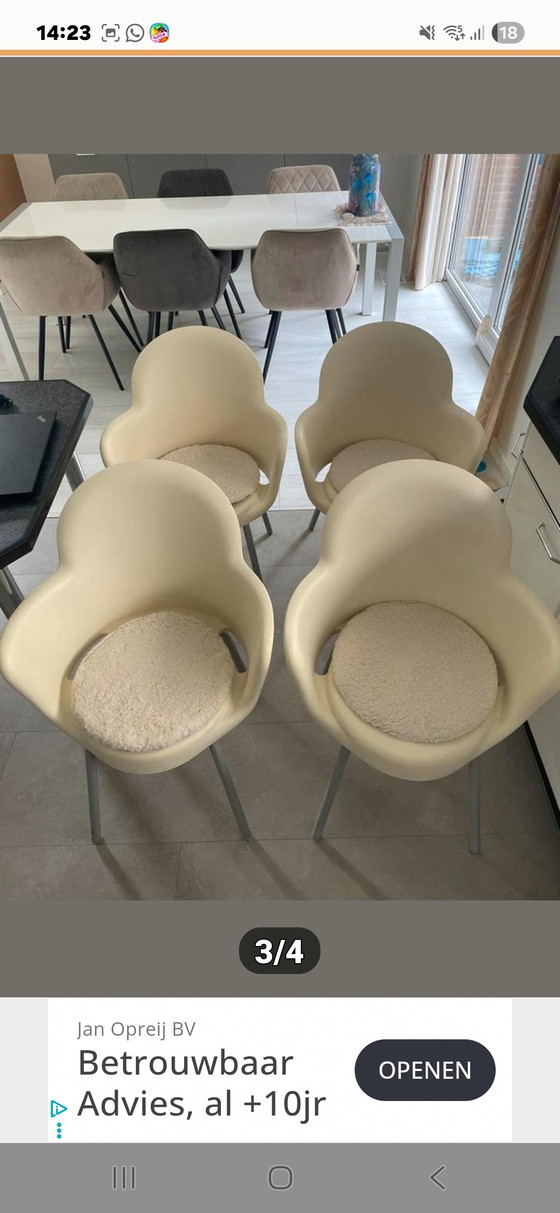 Image 1 of 4 chaises design vintage Marcello Ziliani pour Sintesi