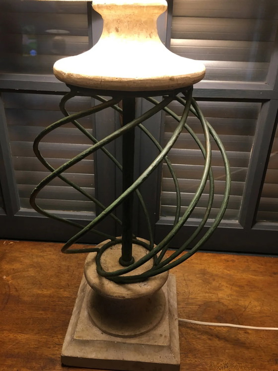 Stone and metal lamp – Table lamps, Vintage (photo 3 of 11)