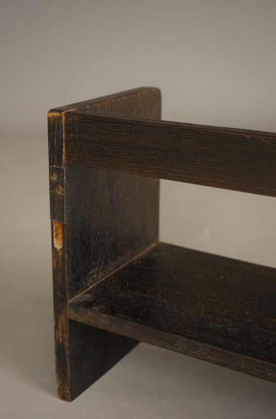 Image 1 of Scaffale per libri in legno di quercia della Scuola Haagse Bauhaus