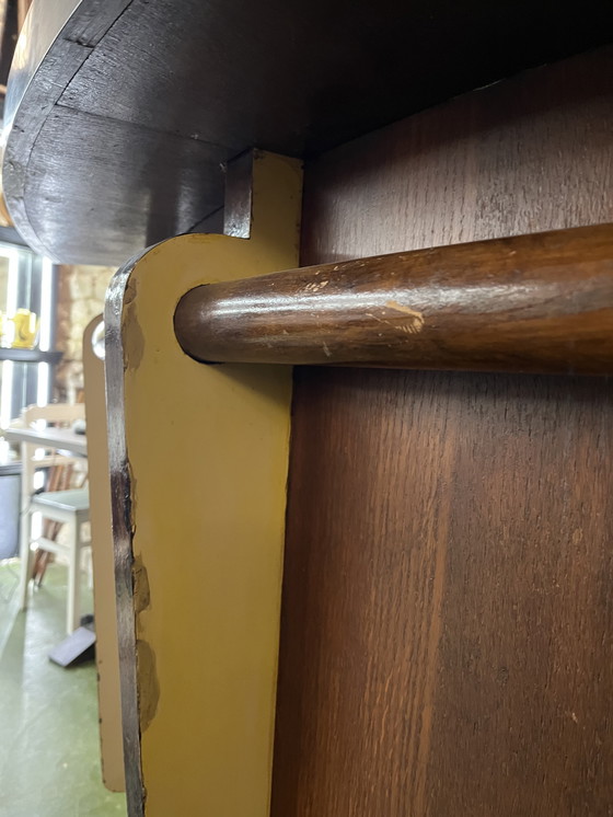 Image 1 of 1950s oak and Formica bar