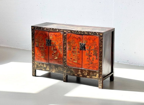 Image 1 of Cómoda de madera de olmo de la dinastía Qing, finales del siglo XIX