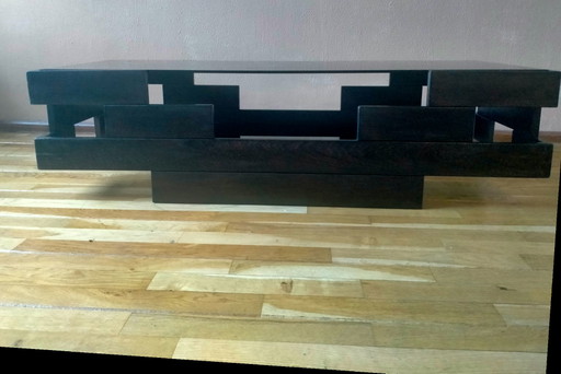 Mesa de centro brutalista vintage