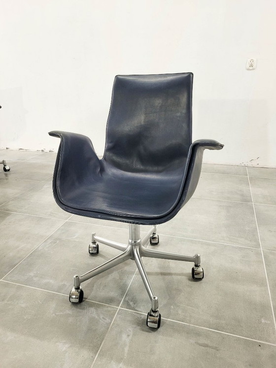 Image 1 of FK 6727 Sedia da ufficio Tulip Kill International, 1960, set di 4 pezzi