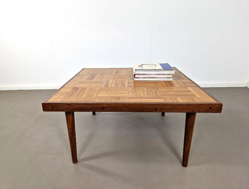 Vintage Parquet Coffee Table | 1960s