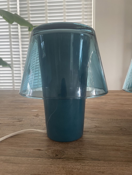 IKEA Gavik lampada a fungo 2, blu petrolio