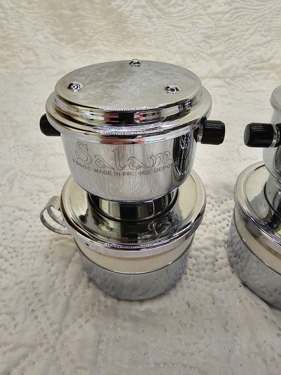 Image 1 of Ensemble de Cafetières Individuelles avec Tasse Vintage