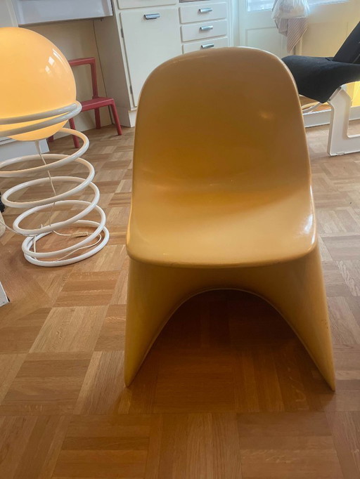 Yellow Vintage Alexander Begge Casalino I Kids Chair