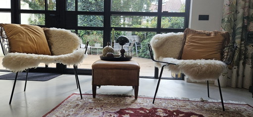 Pols Potten Lounge Chair Boston Black, 2 stuks, top staat