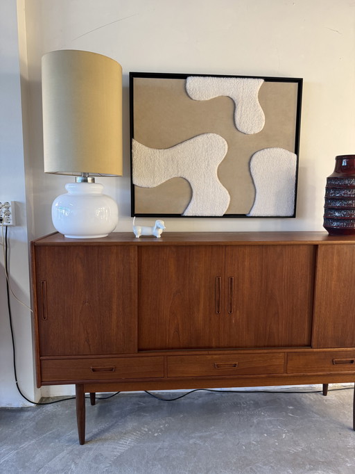 Glashütte Limburg Modèle A783 - XL Lampe de table en verre opalin