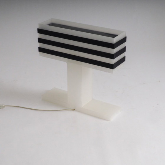 Image 1 of Modernist Plexiglas Table Lamp