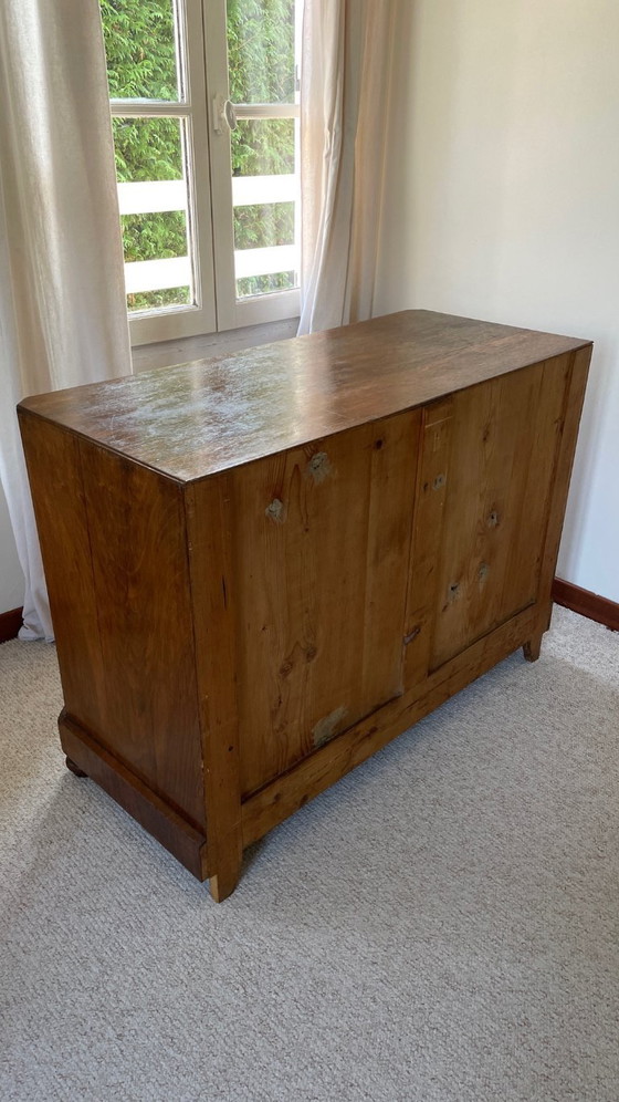 Image 1 of COMMODE Ancienne NOYER et Bois Massif