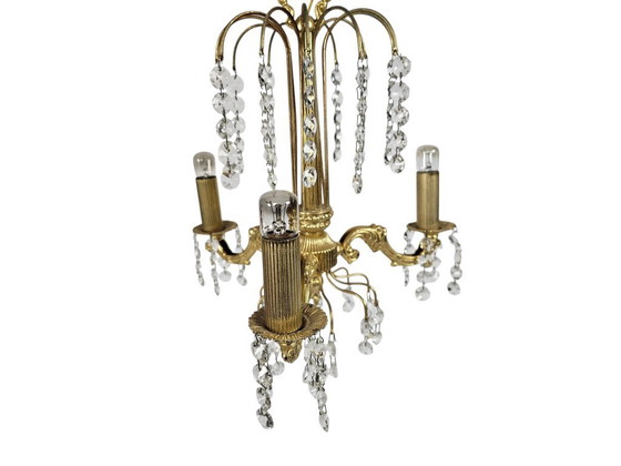 Image 1 of Lampadario - Stile Impero - 'Cascata' - ottone - terzo quarto del XX secolo