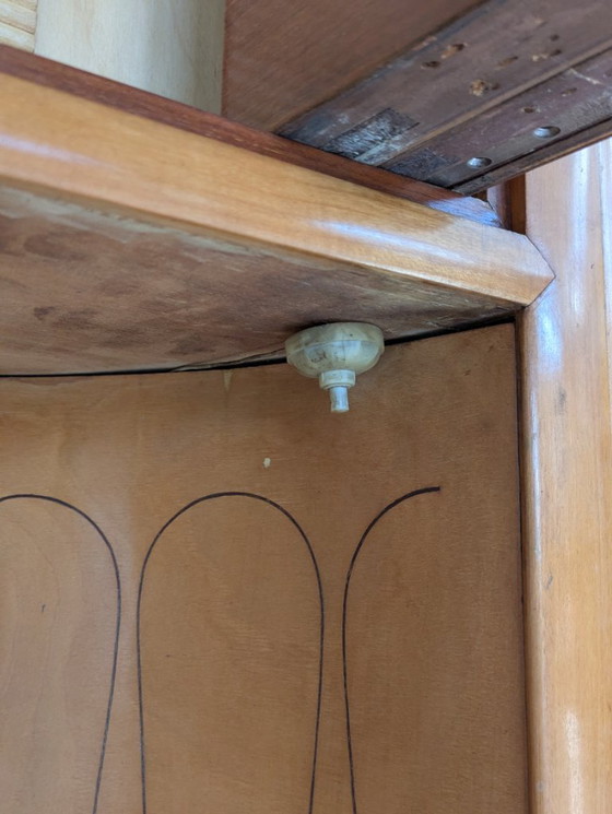 Image 1 of Dassi - Vittorio Dassi - Table d'appoint - Cristal, Bois, Laiton - Intérieur miroir