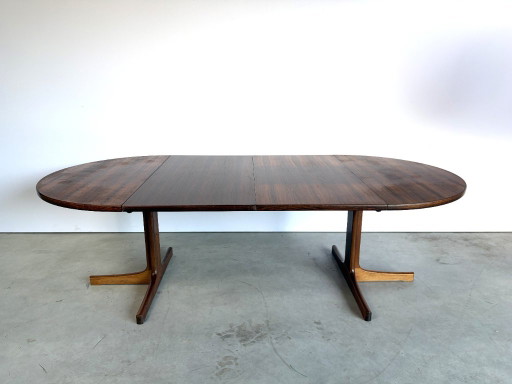 Tavolo da pranzo svedese allungabile Mid-century in teak, anni '60
