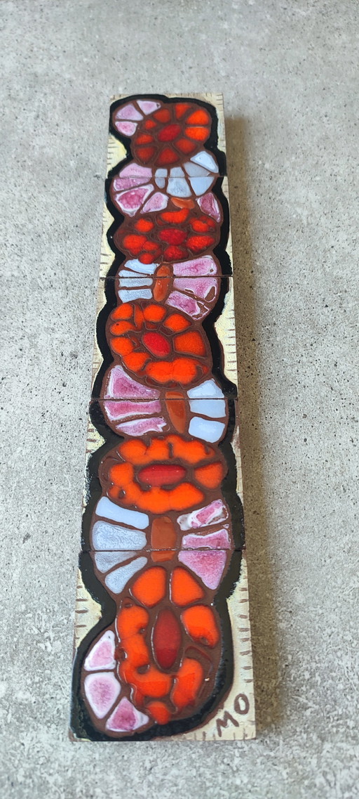 Glazed ceramic frieze Madeleine Osmont