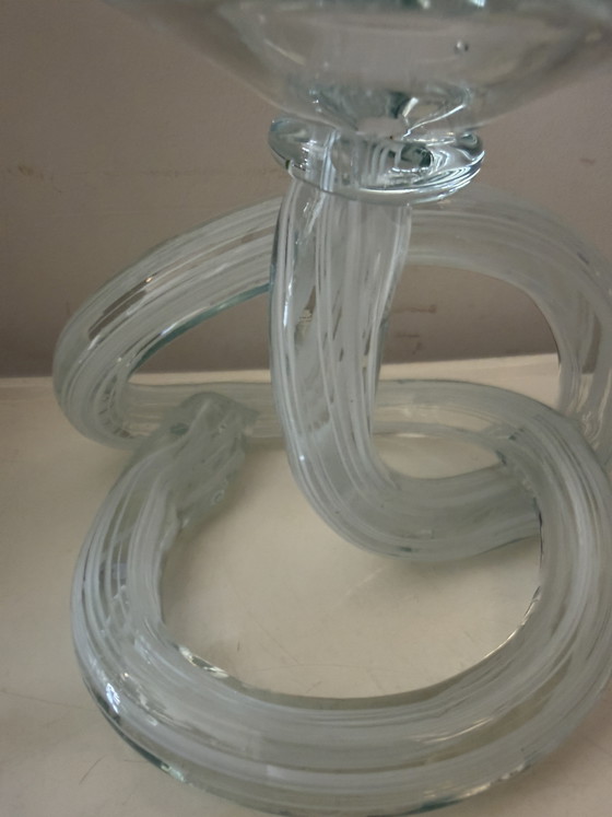 Bougeoir en verre de Murano à motif nœud infini pour bougie chauffe-plat – Objets déco, Murano Glass (photo 9 of 9)