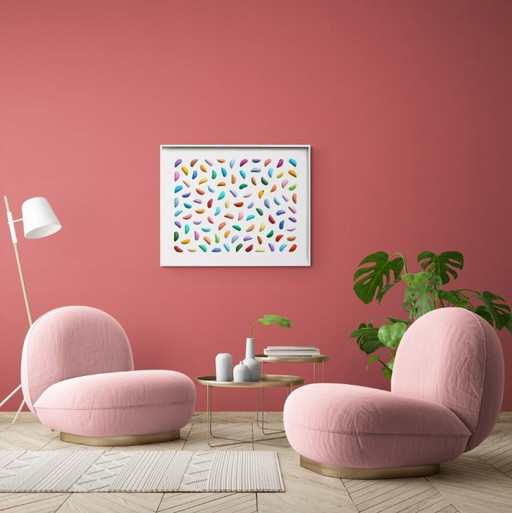 Décoration murale - Festival des moules - 73 x 93 cm