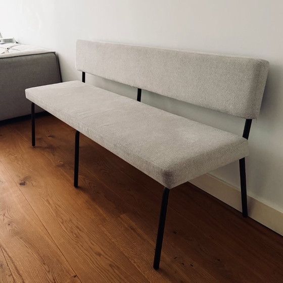 Image 1 of Banc de salle à manger scandinave Aspen beige recyclé