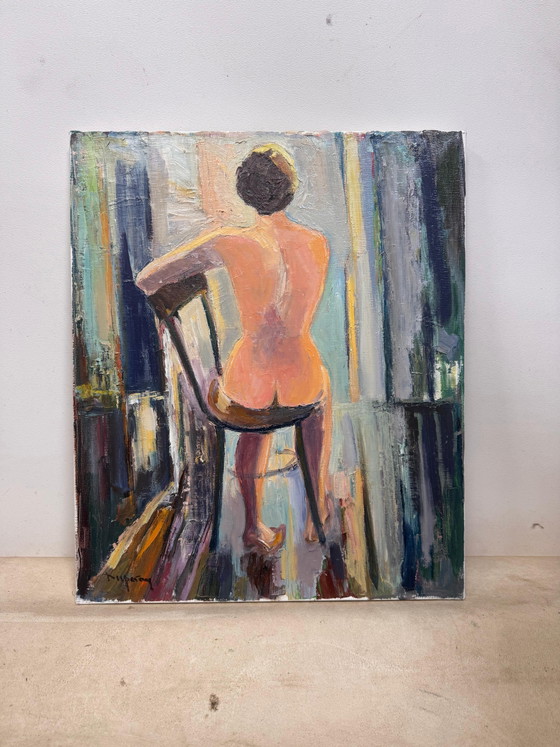 Nude French oil on canvas painting – Paintings & Drawings (photo 5 of 6)