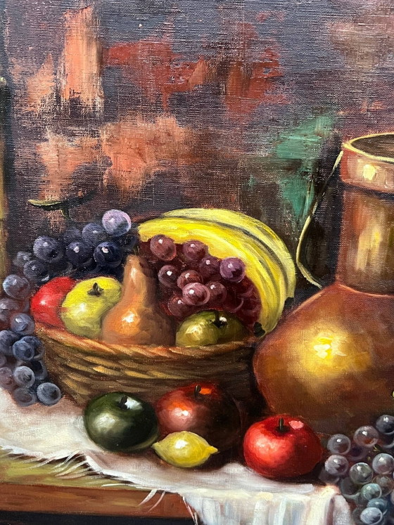 Still life with fruits. – Paintings & Drawings, Canvas (photo 3 of 7)