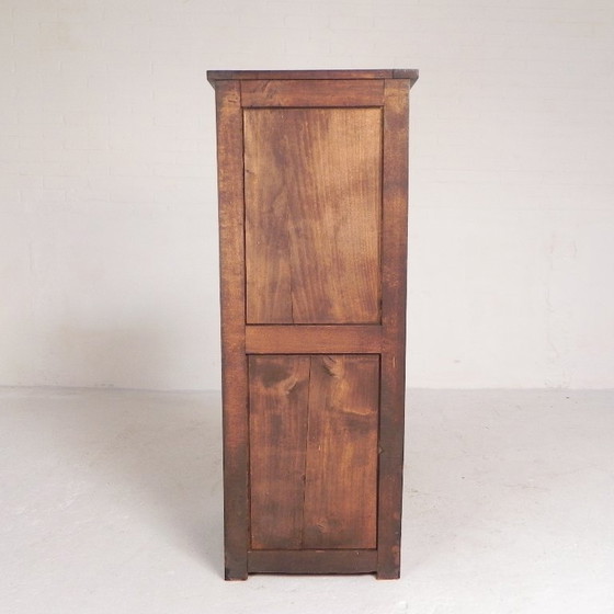 Image 1 of Meuble à volet roulant en chêne avec 1 volet, hauteur 126 cm, années 1930