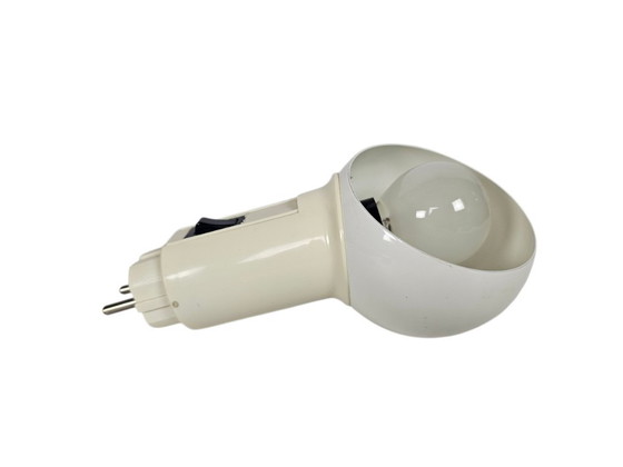 Plug-in lamp with spherical shade, cream, Vrieland design, Table lamps, Plastic, Creme (photo 2 of 5)