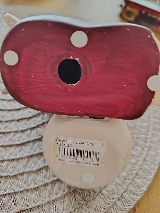 Image 1 of Valentino Engel Sarah sitzend m. Schale (seltener Teelichthalter) 