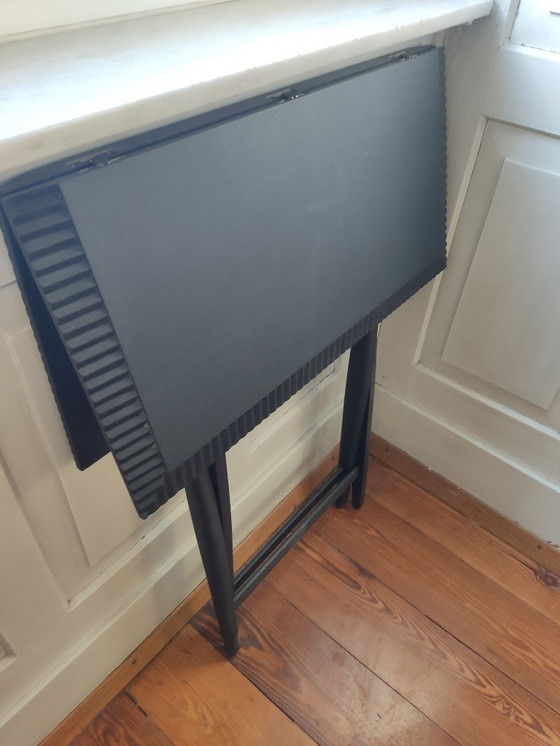 Image 1 of 1x Zanat Piano Table pliante angulaire | Erable noir, Ludovica & Roberto Palomba