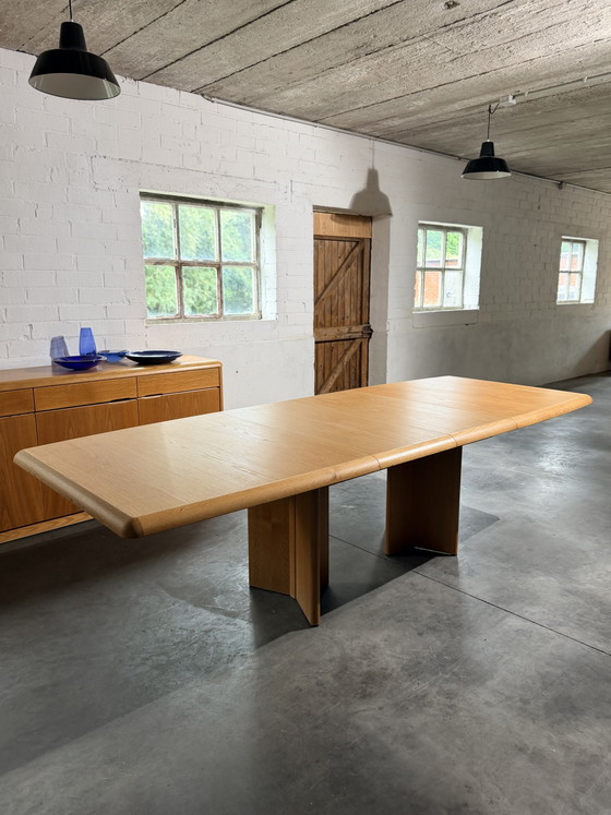 Tavolo allungabile in rovere 'Serie Ann', Van Den Berghe-Pauvers, Belgio, anni '70 – Tavoli da pranzo, Wood (photo 10 of 15)