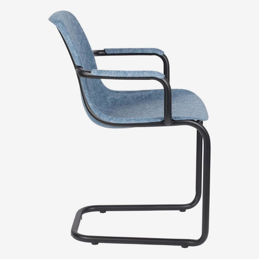 2x Zuiver Thirsty Dining Chairs Bleu