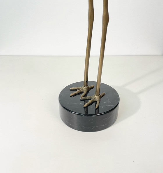 Image 1 of Großer Reiher aus Messing, Circa 1960