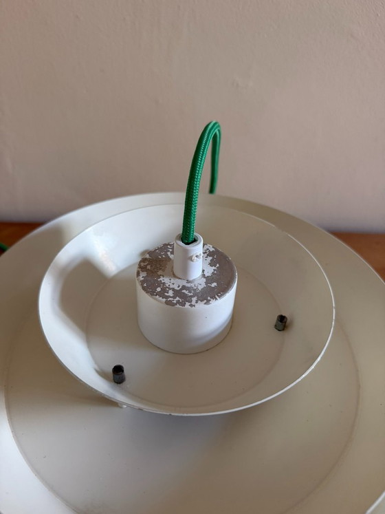 Vintage Carl Thore Trava pendant - Swedish design lamp - Granhaga, Pendant lamps, Aluminium, White (photo 10 of 13)